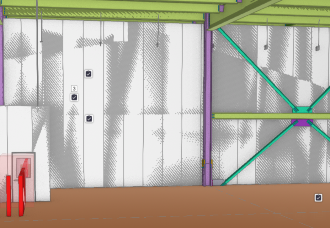 Ladder MISSING from [left of structural steel]